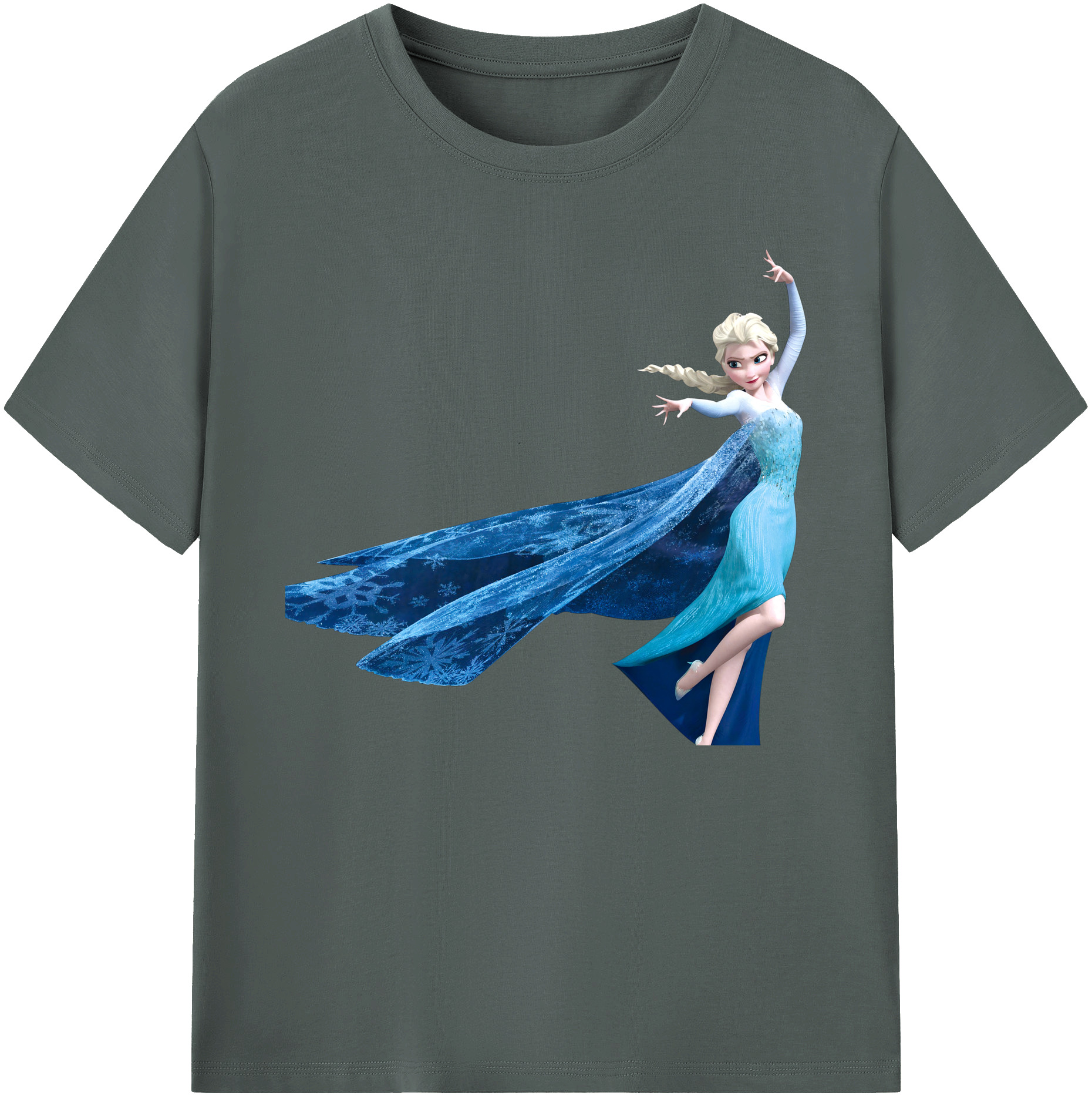 （画像用） アナと雪の女王 アンナ エルサ Frozen Anna Elsa 綿100％ メンズ半袖Tシャツ｜肌触りやわらか＆通気性